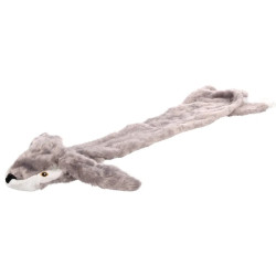 Flamingo Coniglio giocattolo grigio Alisa 55 cm per cani Giocattoli cigolanti per cani