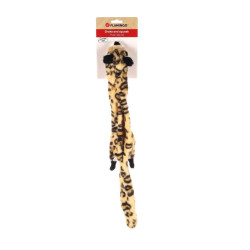Flamingo Beigefarbenes Leopard-Spielzeug 56 cm für Hunde Quietschspielzeug für Hunde