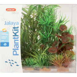 zolux Jalaya n°2 kunstplanten 6 stuks H 18 cm Plantkit aquarium decoratie Plante
