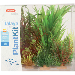 zolux Jalaya n°3 piante artificiali 6 pezzi H 22 cm Plantkit decorazione acquari Plante