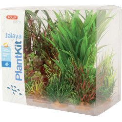 zolux Jalaya n°3 piante artificiali 6 pezzi H 22 cm Plantkit decorazione acquari Plante