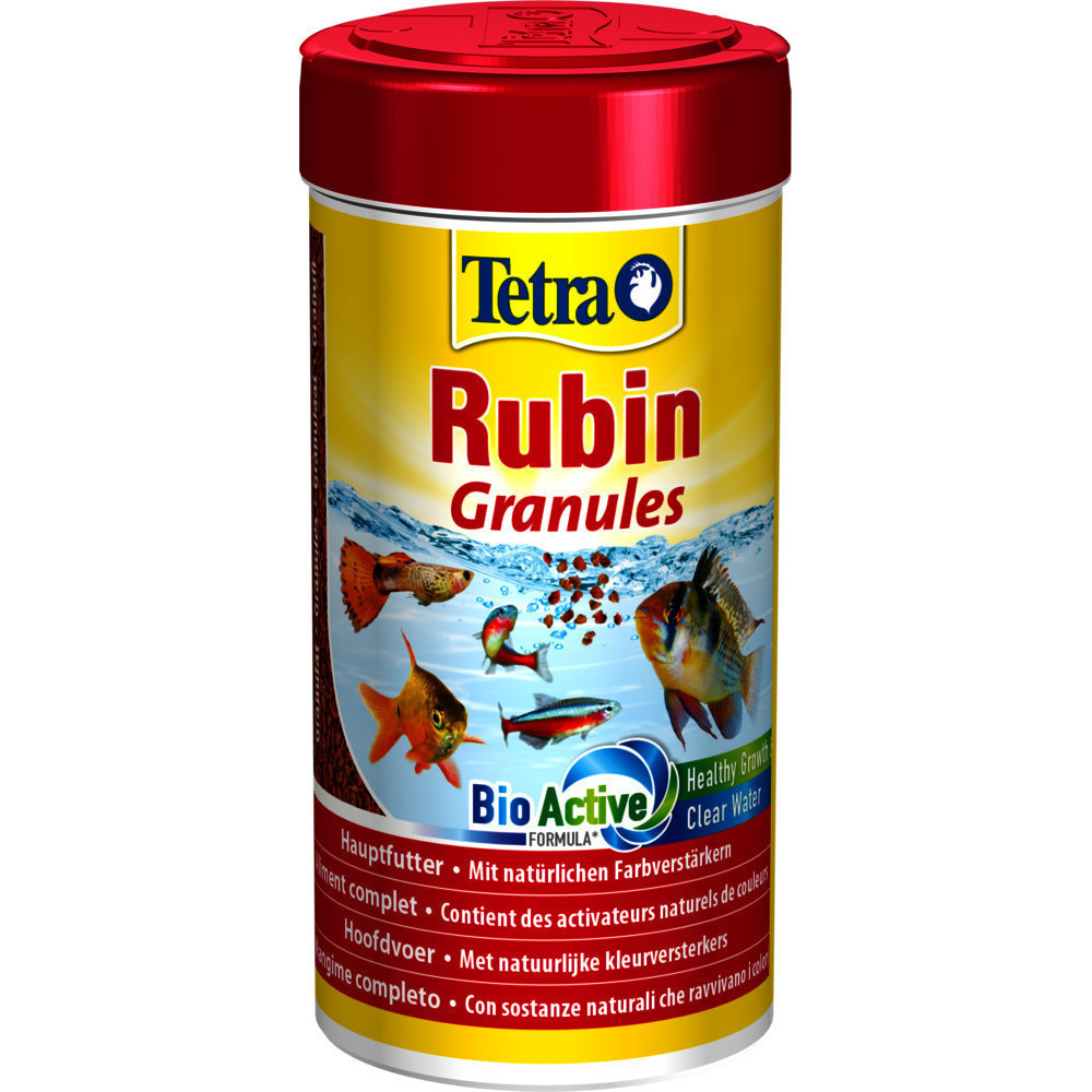 Tetra Rubin mangime completo per pesci in granuli 100g/250ml Cibo