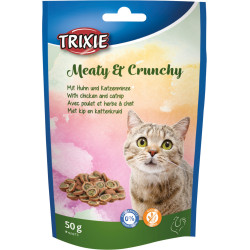 Trixie Golosinas de pollo y hierba gatera 50 g para gatos Golosinas para gatos