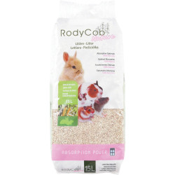 animallparadise Litière rodycob nature 15 litres 4.38 kg, pour rongeur Litter and shavings for rodents