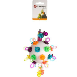 Flamingo Ball-Spielzeug Nippel ø 14 cm für Wellensittiche Spielzeug