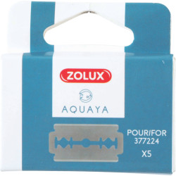 zolux 5 Cuchillas de recambio para rascador de acuario 377224 Mantenimiento y limpieza de acuarios
