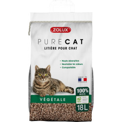 zolux PureCat 18 L (12,5 kg) di lettiera in pellet di legno per gatti Cucciolata