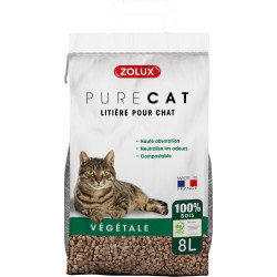 Litiere Litière végétale granules de bois PureCat 8 L soit 5.66 kg pour chat