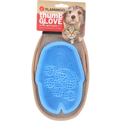 Flamingo 3-in-1-Handschuh zum Anziehen, Massieren und Bürsten für Hunde und Katzen Handschuhe und Grooming Rolls