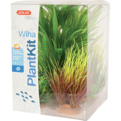zolux Wiha n°2 künstliche Pflanzen 3 Stück H 20 cm Plantkit Aquarium Dekoration Plante