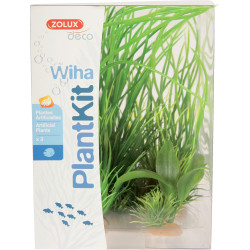 Plante artificielle Wiha n°1 plantes artificielles 3 pieces H 21 cm Plantkit décoration d'aquarium