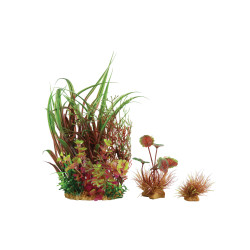zolux Wiha n°3 künstliche Pflanzen 3 Stück H 21 cm Plantkit Aquarium Dekoration Plante