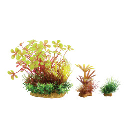 zolux Wiha n°4 piante artificiali 3 pezzi H 14 cm Plantkit decorazione acquario Plante