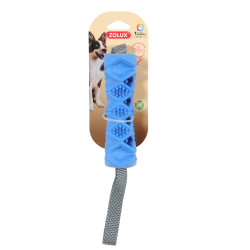 zolux 38,5 cm di osso giocattolo in TPR con copertura per bocconcini, blu per cani Giochi di ricompensa con caramelle