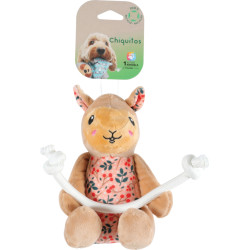 zolux Chiquitos pluche speelgoed touw lama voor hond Pluche voor honden