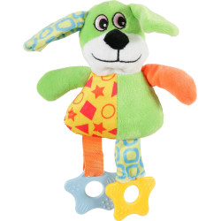 zolux PUPPY Plüschspielzeug Hund grün, 23 cm, für Welpen. Plüschtier für Hunde