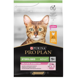 Purina Trockenfutter für sterilisierte Katzen DELICATE DIGESTION mit Huhn 3kg PROPLAN Croquette chat