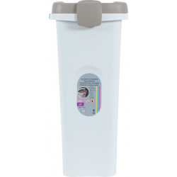 Stefanplast Caja de plástico para croquetas, hermética, de 25 litros, para perro o gato. Caja de almacenamiento de alimentos