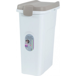 Stefanplast Caixa de plástico hermeticamente selada, 25 litros, cão ou gato. Caixa de armazenamento de alimentos