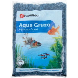 Flamingo Neon dark blue glossy gravel 1 kg aquarium Soils, substrates