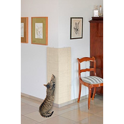Griffoirs et grattoir Planche Grattoir Sisal pour Chat, Beige 28 x 52 cm + catnip.