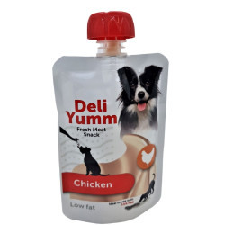 Flamingo Hundeleckerli Flasche 90 g, Geschmack Huhn für Hunde Paté und Geschnetzeltes für Hunde