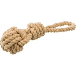 Trixie Cuerda de juego con bola trenzada para perros, ø 7/20 cm. Juegos de cuerdas para perros