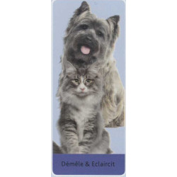 Brosse Peigne démêlant Etrille universelle, 7 x 18 cm pour chien ou chat