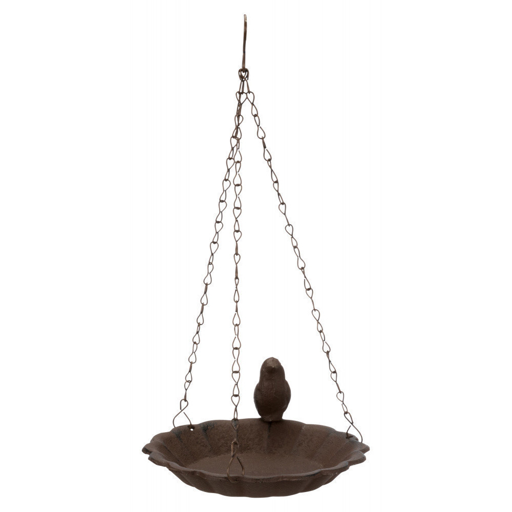 Trixie Alimentador de pássaros ou banheira de ferro fundido para pendurar Abreuvoir oiseaux