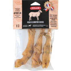 zolux Pés de ovelha 150 g, 3 guloseimas para cães Guloseimas para cães