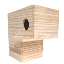 zolux Casa para aves duplex 25 x 25 x 15 cm ø 6 cm Birdhouse