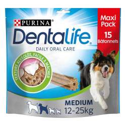 Purina 15 Kausticks für mittlere Hunde (12-25kg) DENTALIFE Kau-Süßigkeit