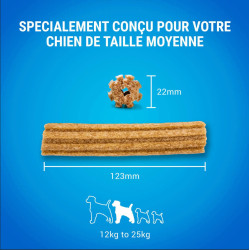 Purina 42 palitos masticables para perros medianos (12-25kg) DENTALIFE Caramelos masticables