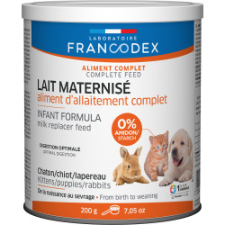 Francodex Complete formule melk 200 g voor puppy's, kittens en konijnen Voedingssupplement