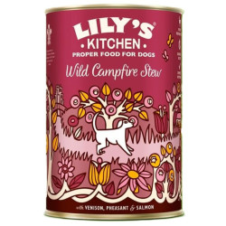 Lily's Kitchen Pâtée pour chien au gibier. 400G Wild Campire Stew LILY'S KITCHEN Paté e fette di cibo per cani