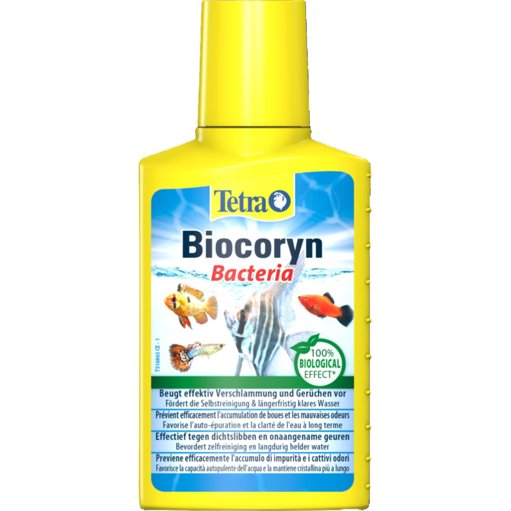 Tetra Biocoryn entfernt organische Schadstoffe 100 ml für Aquarien Tests, Wasseraufbereitung