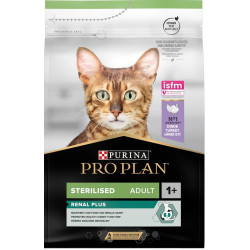 Purina rENAL PLUS Proplan 1.5kg kibble para gatos esterilizados com peru Croquette chat
