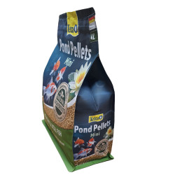 Tetra Pellets para lagos mini 2-4 mm, saco de 4 litros 1050 g, TETRA para peixes ornamentais em lagos de jardim comida de lago
