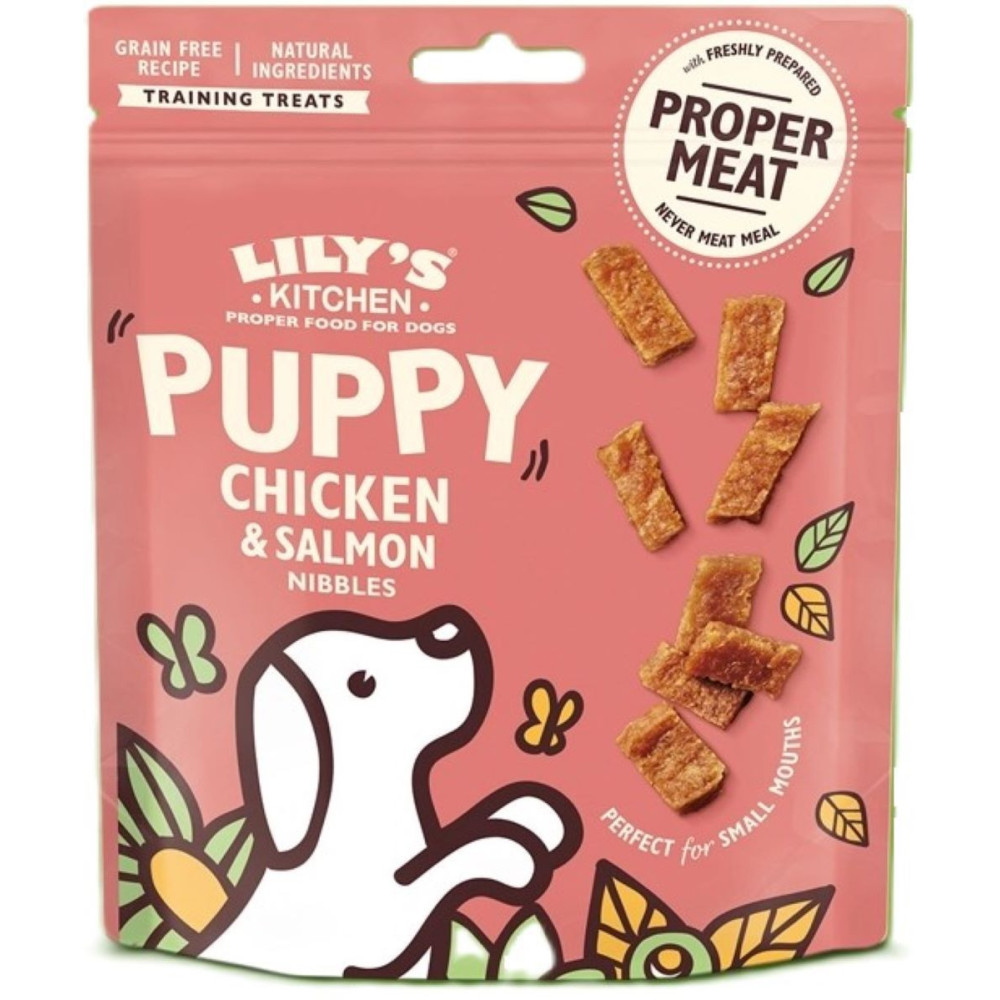 Lily's Kitchen Chicken and salmon puppy treats 70g Lily's Kitchen Golosinas para perros