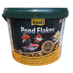 Tetra Pond Flakes 10 Liter Eimer,1.8 kg schwimmendes Futter für Teichfische teichfutter