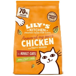 Croquette chat Croquettes pour chat sans cereales au poulet 2Kg Lily's Kitchen