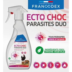 Traitement Ecto Choc Parasites duo 750 ml antiparasitaires pour volailles et poulaillers