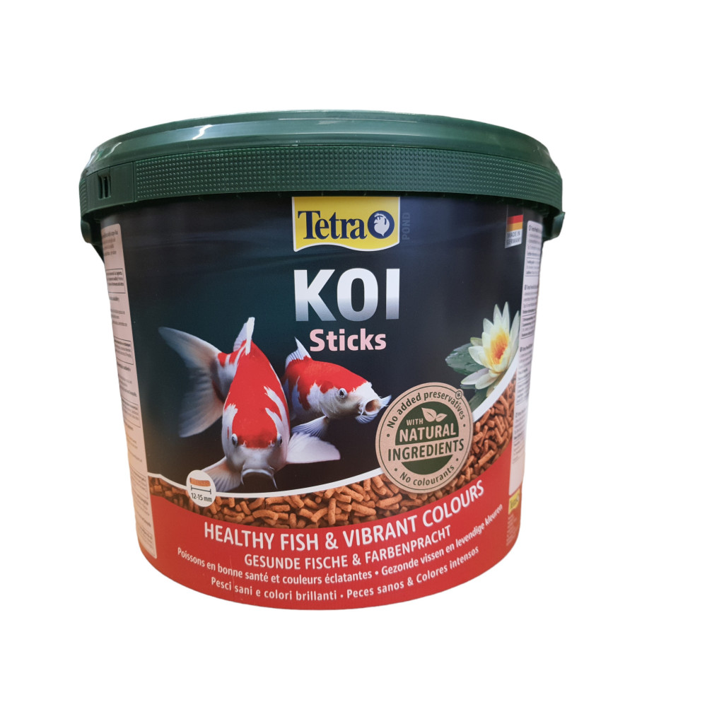 Tetra Alimento flotante completo Koi stick 10 litros, 1,5 kg para estanque Koi carpa Alimentos