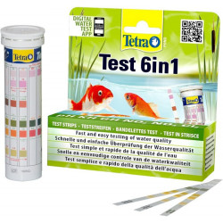 Tetra 6in1 Tetra Pond Test Teststreifen für Gartenteichwasser Verbesserung der Wasserqualität