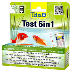 Améliorer la qualité de l’eau Test 6en1 Tétra Pond Bandelettes de Tests de l'Eau de Bassin de Jardin