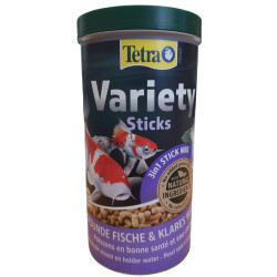 Tetra Variety Sticks 1 litro - 150 g di cibo per pesci rossi, Koi e melanotteri cibo per laghetti