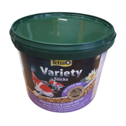 Tetra Variety Sticks 10 litros - 1,65 kg de alimento para peixes vermelhos, Kois e seus melanotes comida de lago