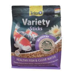 Tetra Variety Sticks 4 litros - 600 g de alimento para carpas doradas, Koi y sus melanotas comida para estanques