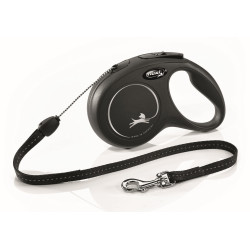 Flexi Flexi Classic Cord Leash S 8 m negro perros max 12 Kg Laisse enrouleur chien