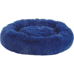 zolux Kissen Noé ø 50 cm blau mit langen Haaren für kleine Hunde oder Katzen. Hundekissen